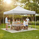 Gazebo Richiudibile Pieghevole 3x3m in Acciaio e PVC Impermeabile Bianco