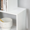 Libreria di Design Mobili Ufficio Scaffale in Legno 80x24x191 cm Bianco 