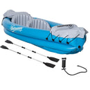 Canoa Gonfiabile 2 Posti 330x105x50 cm in PVC Azzurro