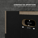 Box Jump Pliometrico a 3 Altezze 76-61-51 cm in Legno Antiscivolo Nero