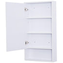 Specchio Armadietto da Bagno Pensile Bianco 50x90x12 cm 