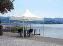Gazebo da Giardino Pieghevole 3x3x3,25 m in Alluminio Tessuto Bianco