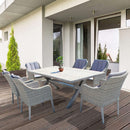 Poltrona Malesia 58x60x88 h cm in Wicker Grigio