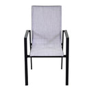 Sedia da Giardino 56,5x65xh93 cm in Alluminio e Texilene Cleveland Antracite