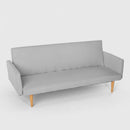 Divano Letto Clic Clac 182x64x80 cm in Tessuto Grigio