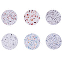 Set 6 Sottobicchieri Ø10x1 cm  in Ceramica VdE Tivoli 1996 Terrazzo