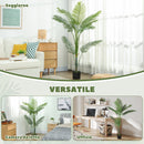 Pianta Artificiale Areca Alta 150 cm per Interni con Vaso in PE Verde  