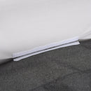 Culla Fianco Letto Pieghevole 0-5 Mesi 94x64x72-80 cm in Alluminio e Cotone  Bianco e Grigio