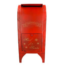 Cassetta Postale in Metallo da Terra 32x29,5x71 cm Rossa