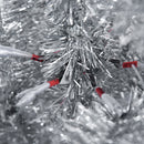 Albero di Natale Artificiale 180 cm 618 Rami Argento