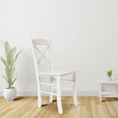 Set 2 Sedia 45x45x89 cm Borgogna bianco