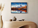 Stampa su Tela Laccata con Cornice Lake 90x4x60 cm in Pino e Tela e Plastica      