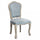 Sedia Charlene 52x50x100 h cm in Legno Grigio