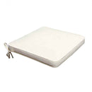 Cuscino Real Seduta 50x45x4 cm in Poliestere Ecrù