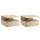Set 2 Comodini Sospesi 35x32x22,5 cm Design Moderno Rovere
