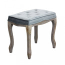 Sgabello Marly 50x36x47 h cm in Velluto Grigio