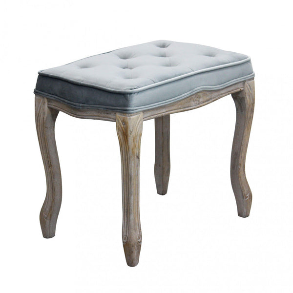 Sgabello Marly 50x36x47 h cm in Velluto Grigio sconto