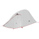 Tenda da Campeggio con Borsa da Trasporto 300x135x110 cm in Poliestere e Alluminio Grigio Chiaro
