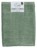 Set Spugna Asciugamani Ospite + Salvietta Verde Salvia