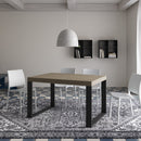 Tavolo Allungabile 140-244x90x77 cm Tecno Tortora Gambe Antracite 