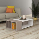 Tavolino da salotto 102x56,5x32 cm Anita tortora bianco