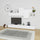 Parete Attrezzata Soggiorno 260 cm in MDF Tromen Bianco Opaco