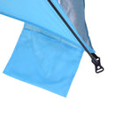 Tenda da Spiaggia Impermeabile Pop Up con Corde e Picchetti Azzurro 