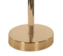 Lampada da Tavolo Palm Cammello Ø40x55 cm in Ferro e Plastica Oro e Cammello      