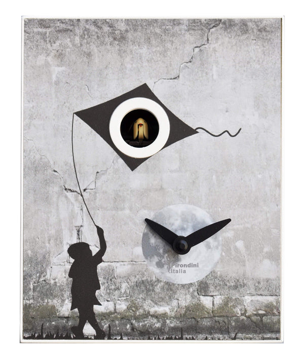 acquista Orologio a Cucù da Parete 16,5x20x10cm Pirondini Italia D'Apres Bansky