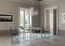 Tavolo Allungabile 90-180x90x78/80 cm Romagna Librox Bianco Frassino