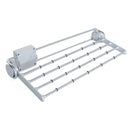 Porta Pantaloni Estraibile per Armadio 46 cm in Acciaio e Plastica Emuca Grigio Metallizzato