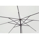 Ombrellone da Giardino 3x3 m Palo Ø48 mm in Alluminio con Manovella Vorghini Stem Antracite e Ecrù
