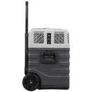 Frigorifero per Auto Barca Camper 52L con Compressore AC/DC 12V e 220V Portatile con Maniglia Grigio      
