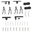 Supporto per Bici Paranco da Soffitto Max 20 Kg in Acciaio  Nero