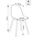 Sedia da Giardino Vichy 55x46,5x85 h cm in Plastica Taupe