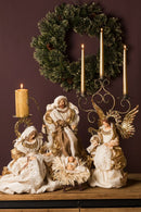 Statuina Angelo con Arpa 36 cm in Resina