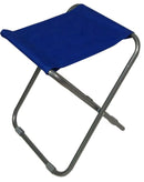 Sgabello Pieghevole da Campeggio 32x32x40 cm in Metallo e Poliestere Blu