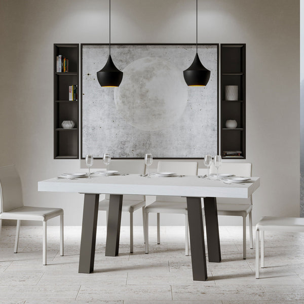 acquista Tavolo 180x90x77 cm Bridge Fix Bianco Frassino