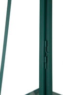 Lanterne Grent Set 2 Pz Ø25x57 cm - Ø20x45 cm in Ferro e Vetro Verde e Oro      