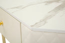 Console Angolare Sharon 84,5x60x77 cm in Pino e MDF e Metallo e Plastica      