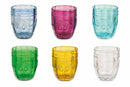 Set 6 Bicchieri Ø8x10 cm in Vetro Villa d'Este Home Tivoli Syrah