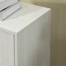 Mobile Bagno con 4 Cassetti e Armadietto 54x29x83 cm Maniglie Ritagliate in Legno Bianco      