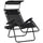 Sedia Sdraio Zero Gravity 90x67x110 cm con Tettuccio e Portabicchieri Nero