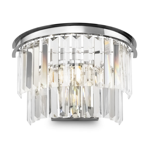sconto Lampada da parete Neoclassic in Metallo e Vetro Revero Cromo