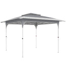 Gazebo Pieghevole 352x352x278 cm Apertura Pop Up in Tessuto Oxford Grigio Scuro      