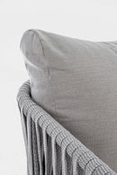 Divano 3 Posti 220x85x86h cm con Cuscini Florencia Bianco