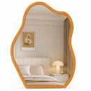 Specchio Asimmetrico da Parete 46x60 cm Cornice in Legno Quercia     