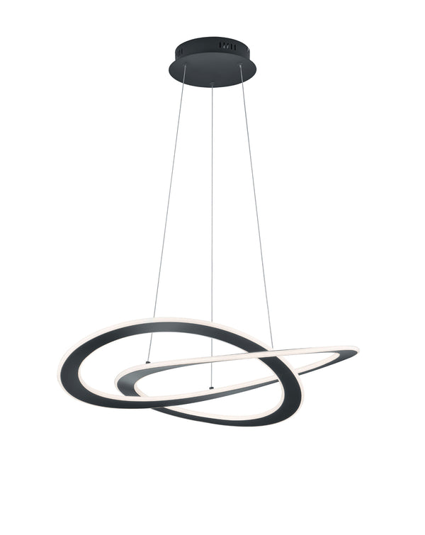 online Lampada a Sospensione da Interno a LED in Metallo Antracite