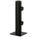 Base Supporto per Ombrellone da Terrazza 12x12x30 cm in Metallo Nero      