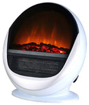 Stufa Elettrica da Pavimento Effetto Fiamma 1500W CheminArte Pop Fire Bianca